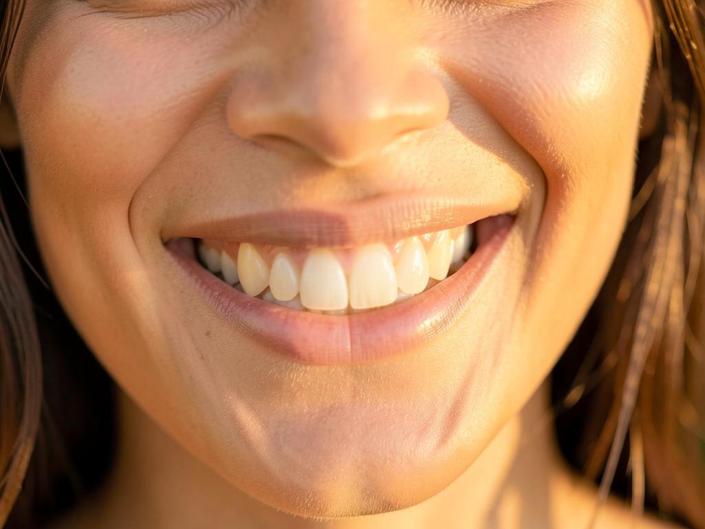 Sorriso com contorno gengival harmônico